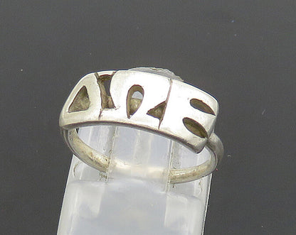 925 Sterling Silver  Vintage Delta Omega Epsilon Petite Band Ring Sz 4 RG20990
