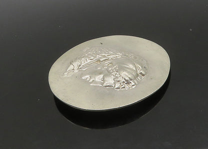 Bn F ECHO 925 Sterling Silver Vintage Heavy Ancient Figure Coin Medal TR3218