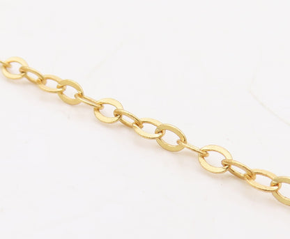925 Sterling Silver Vintage Necklace Gold Plated Amorphas Cut Gemstone  NE4373
