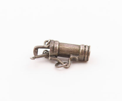 925 Sterling Silver  Vintage Petite Bag Of Golf Clubs Sports Pendant  PT17398