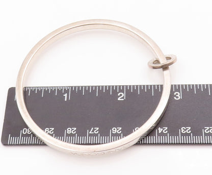 925 Sterling Silver Vintage Pendant PIANEGONDA Minimalist Large Ring  PT22905