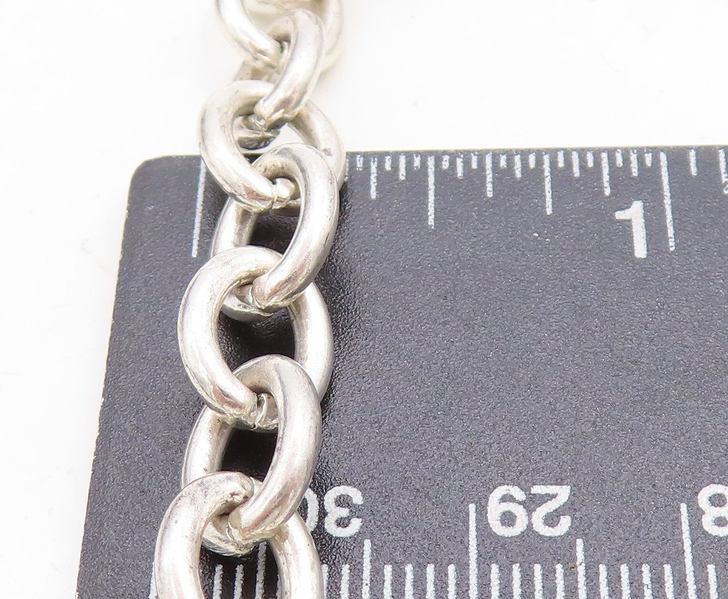 JUDITH RIPKA 925 Sterling Silver  Vintage Oval Link Chain Necklace  NE2255