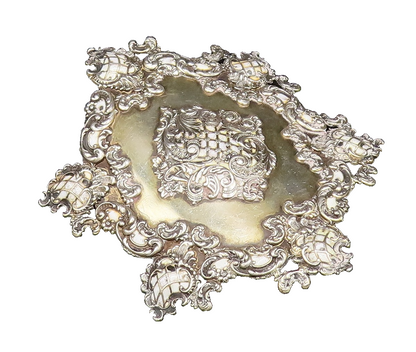 925 Sterling Silver Vintage Antique Victorian Enamel Frame Brooch Pin  BP10004