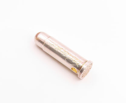 925 Sterling Silver  Vintage Bullet Brigade Stamped Slide Pendant  PT10302
