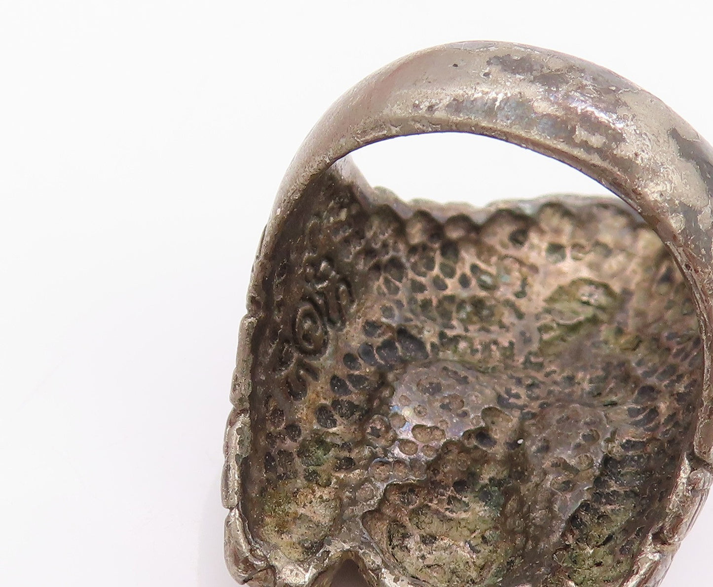 925 Sterling Silver Vintage Ring G&S Native American Warrior  Sz 7  RG32457