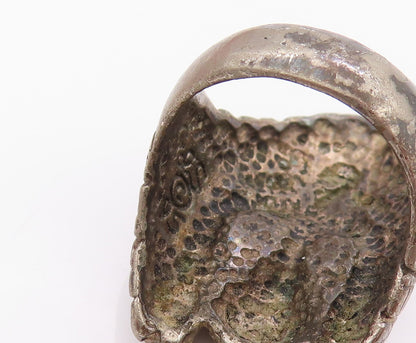 925 Sterling Silver Vintage Ring G&S Native American Warrior  Sz 7  RG32457