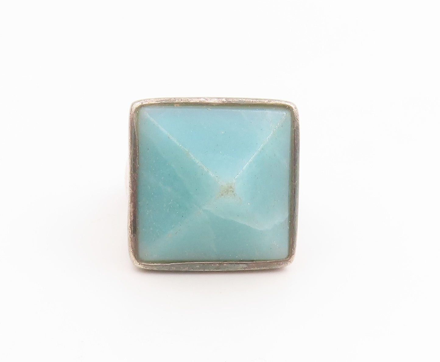 925 Sterling Silver Vintage Ring RLM STUDIO Chalcedony Pyramid  Sz 7  RG34482