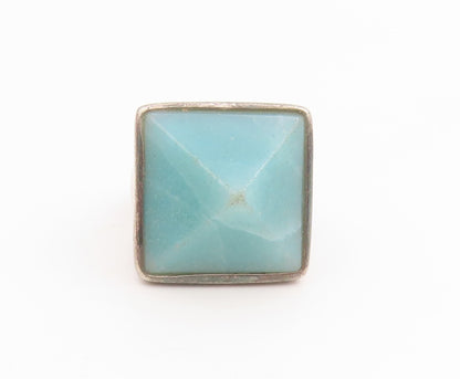 925 Sterling Silver Vintage Ring RLM STUDIO Chalcedony Pyramid  Sz 7  RG34482