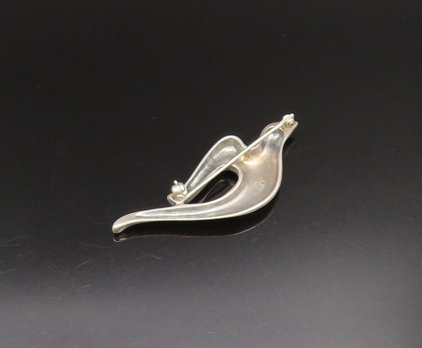 JAMES AVERY 925 Sterling Silver Vintage Minimalist Dove Bird Brooch Pin BP9793