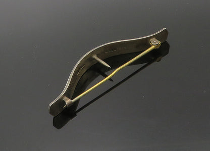 EUROPEAN 925 Sterling Silver  Vintage Enamel Coated Pin  TR3006