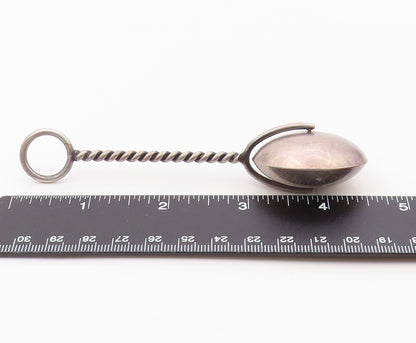 WEB 925 Sterling Silver  Vintage Antique Etched Baby Toy (RATTLES)  TR2739