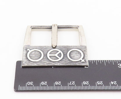 925 Sterling Silver Vintage Belt Buckle AVEDON Minimalist Gender Neutral  TR3783