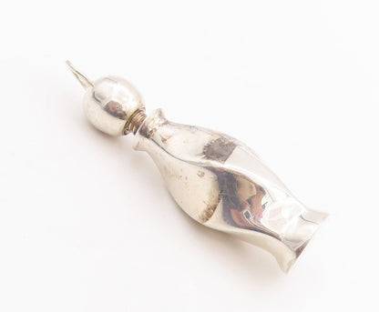 925 Sterling Silver Vintage Pendant MEXICO Puffed Perfume Bottle (OPENS) PT23359
