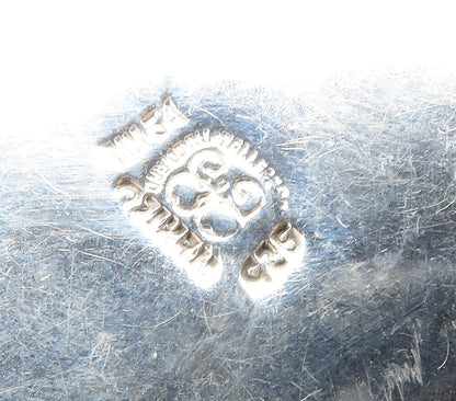LOS BALLESTEROS 925 Silver  Vintage Shiny Hollow Love Heart Pendant  PT11981
