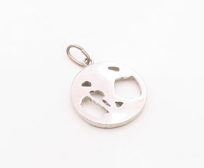 LAMODE 925 Silver  Vintage St. Christopher Protection Prayer Pendant  PT18435