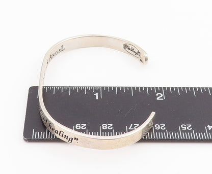 925 Sterling Silver Vintage Bracelet PAT LONGO Engraved Serenity Prayer  BT11642