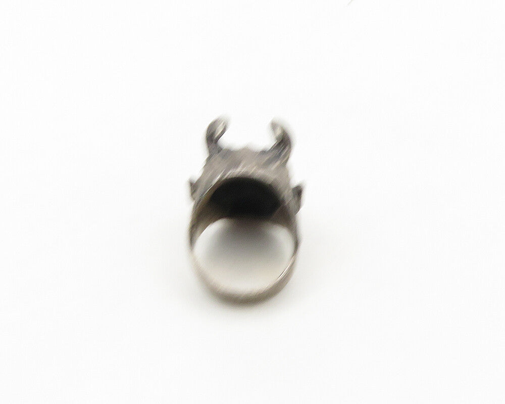 925 Sterling Silver  Vintage Heavy Devil Masonic Biker Ring Sz 13  RG18928