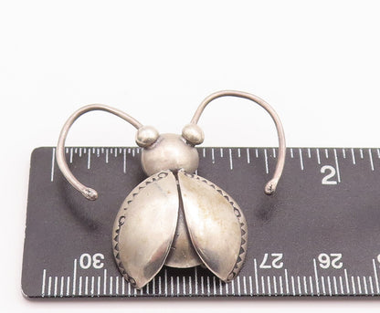 925 Sterling Silver Vintage Pendant 3D Solid Cutout House Fly  PT23229