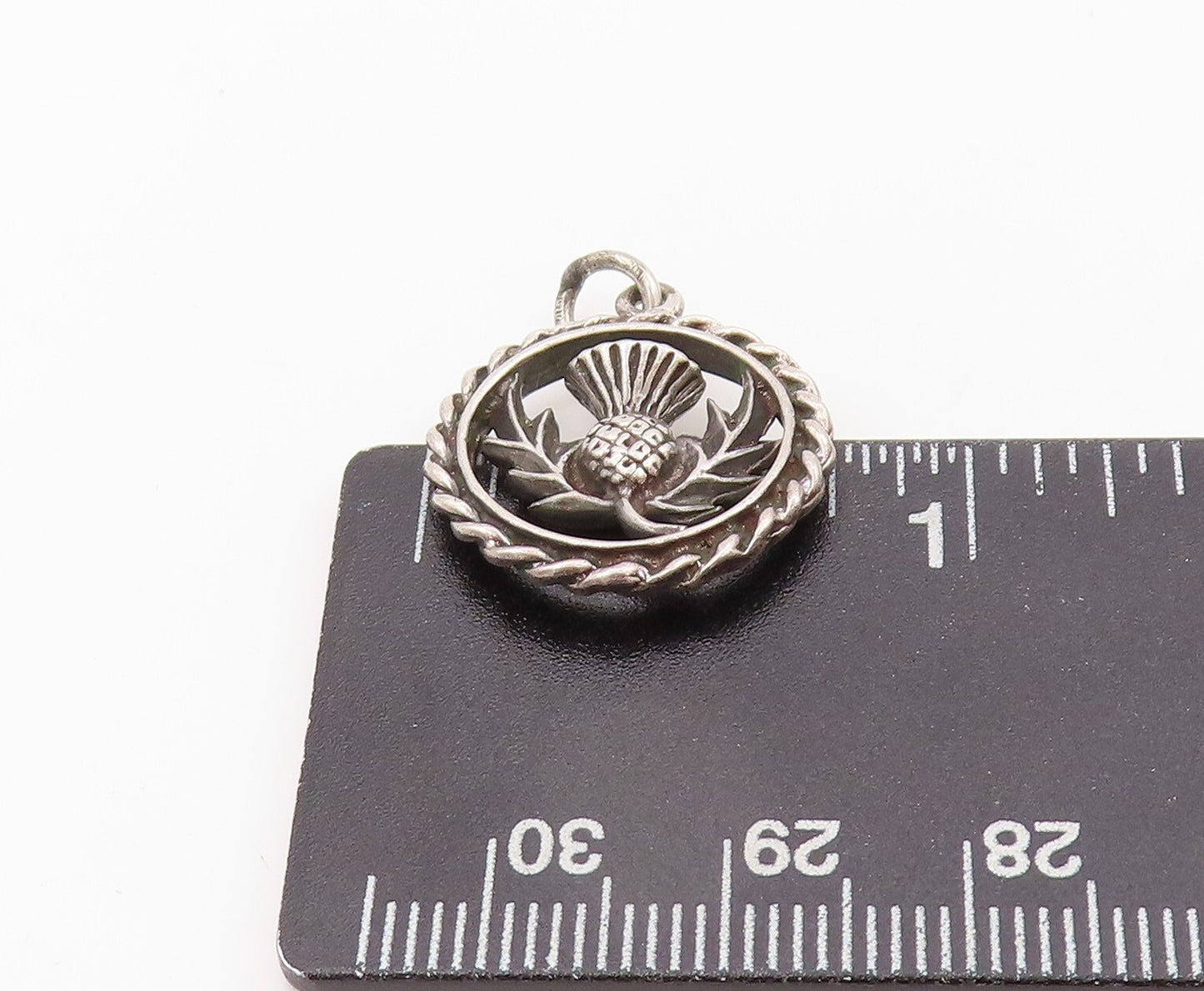925 Sterling Silver Vintage Pendant Pine Cone Cutout  PT23926