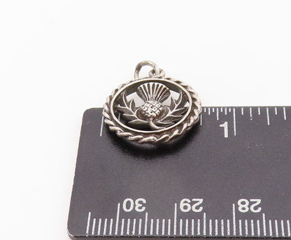 925 Sterling Silver Vintage Pendant Pine Cone Cutout  PT23926