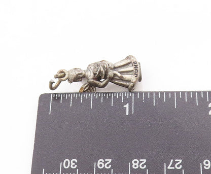 925 Sterling Silver Vintage Pendant Lucky Guardian Angel Of June Charm  PT25025