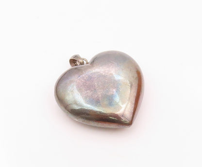 925 Sterling Silver  Vintage Weaved Pattern Hollow Love Heart Pendant  PT17213