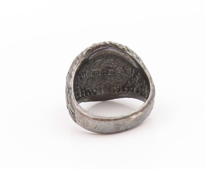 925 Sterling Silver Vintage Ring CAROLYN POLLACK American Eagle  Sz 11.5 RG32553
