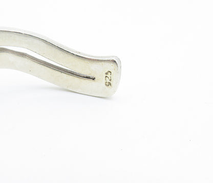 CME 925 Sterling Silver  Vintage Shiny Cutout Design Cuff Bracelet  BT3359