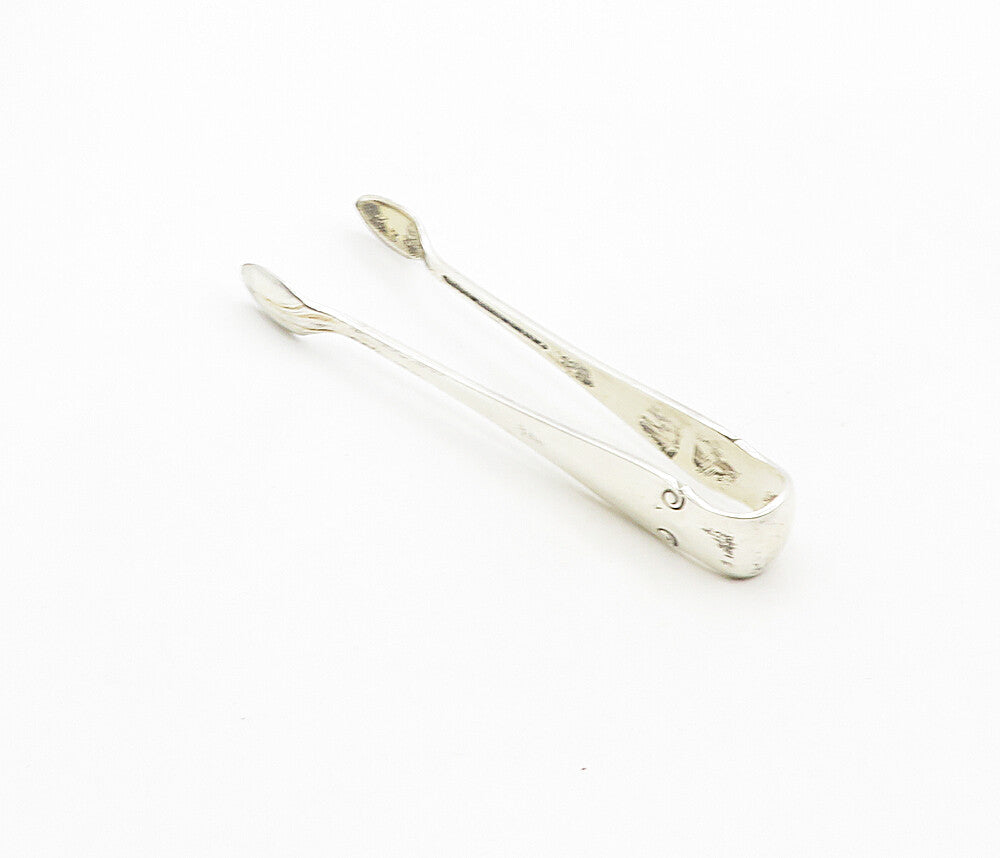 TIFFANY & CO. 925 Sterling Silver  Vintage Swirl Etched Detail Tongs  TR1586