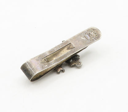 MEXICO 925 Sterling Silver  Vintage Oxidized Bull Fighter Tie Clip  TR2188