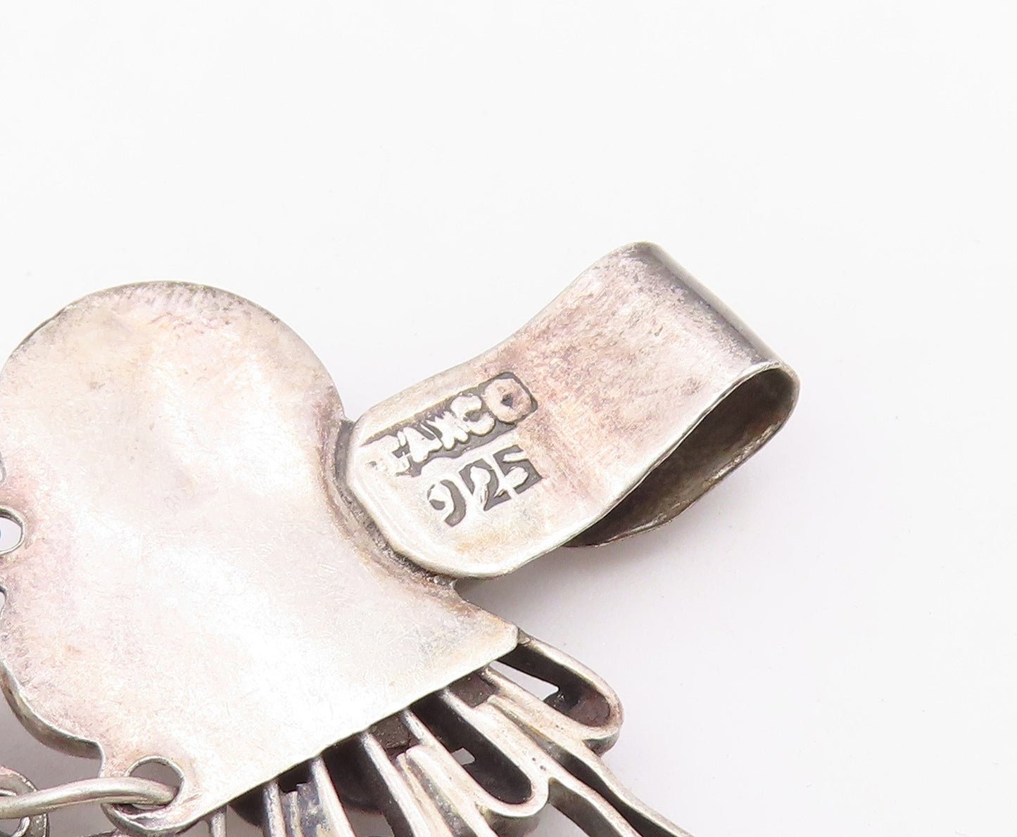 925 Sterling Silver Vintage Bracelet TAXCO Bubble Doll Cluster Link  BT12158