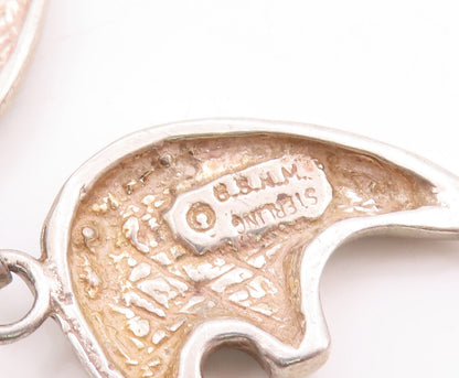 925 Sterling Silver Vintage Bracelet NAVAJO Solid Cutout Animal  BT10653