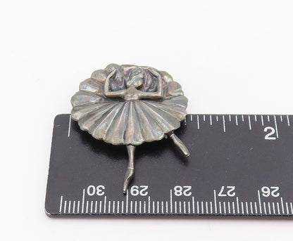 925 Sterling Silver Vintage Brooch MARGOT DE TAXCO Ballerina Dancer Pin  BP12072
