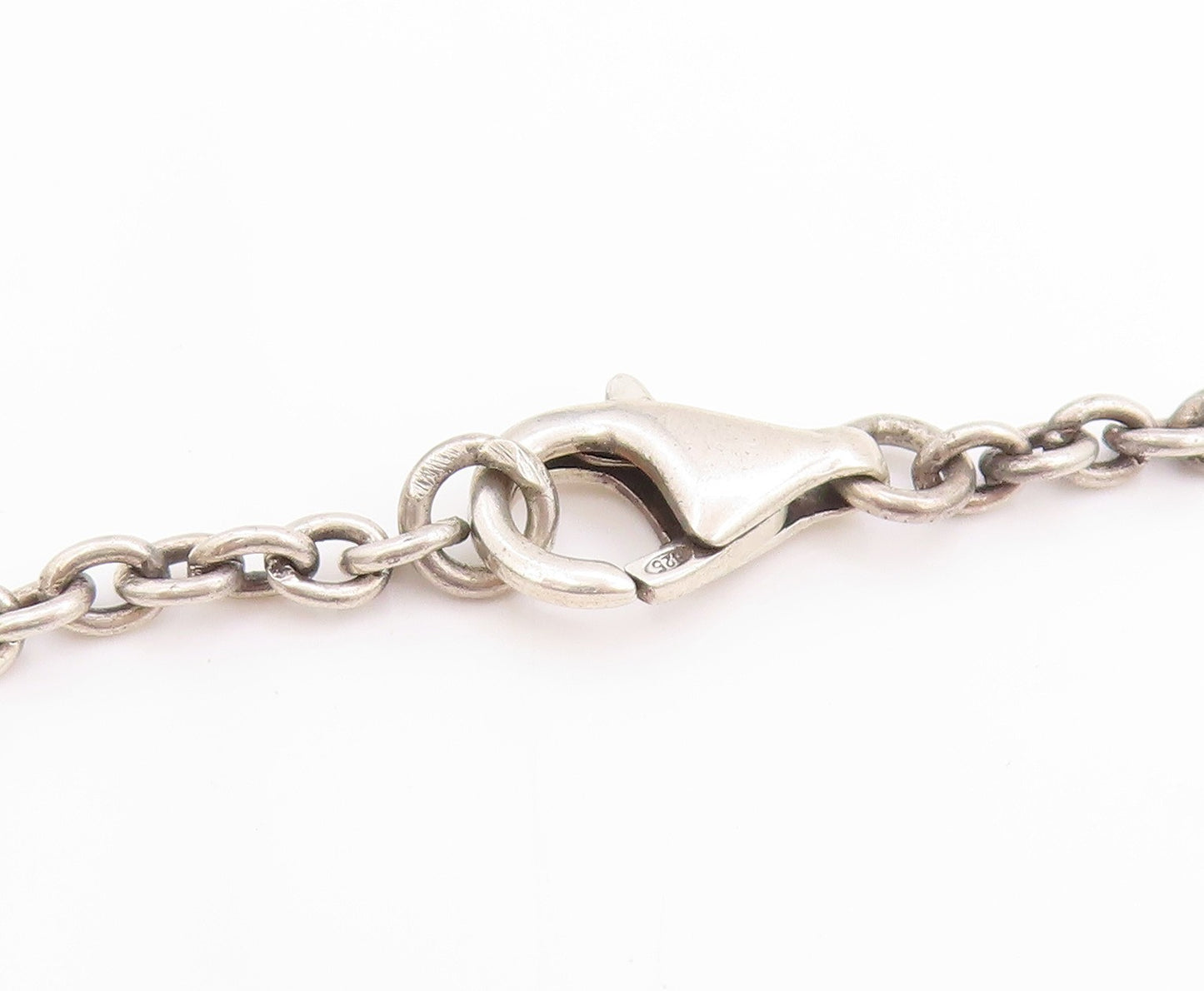 925 Sterling Silver Vintage Necklace NICKY BUTLER Multi Gemstone Chain  NE4639