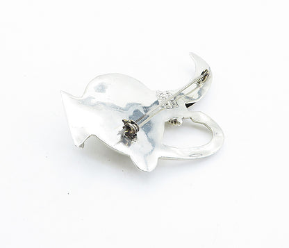TAXCO MEXICO 925 Sterling Silver  Vintage Shiny Pitcher Vase Brooch Pin BP2389