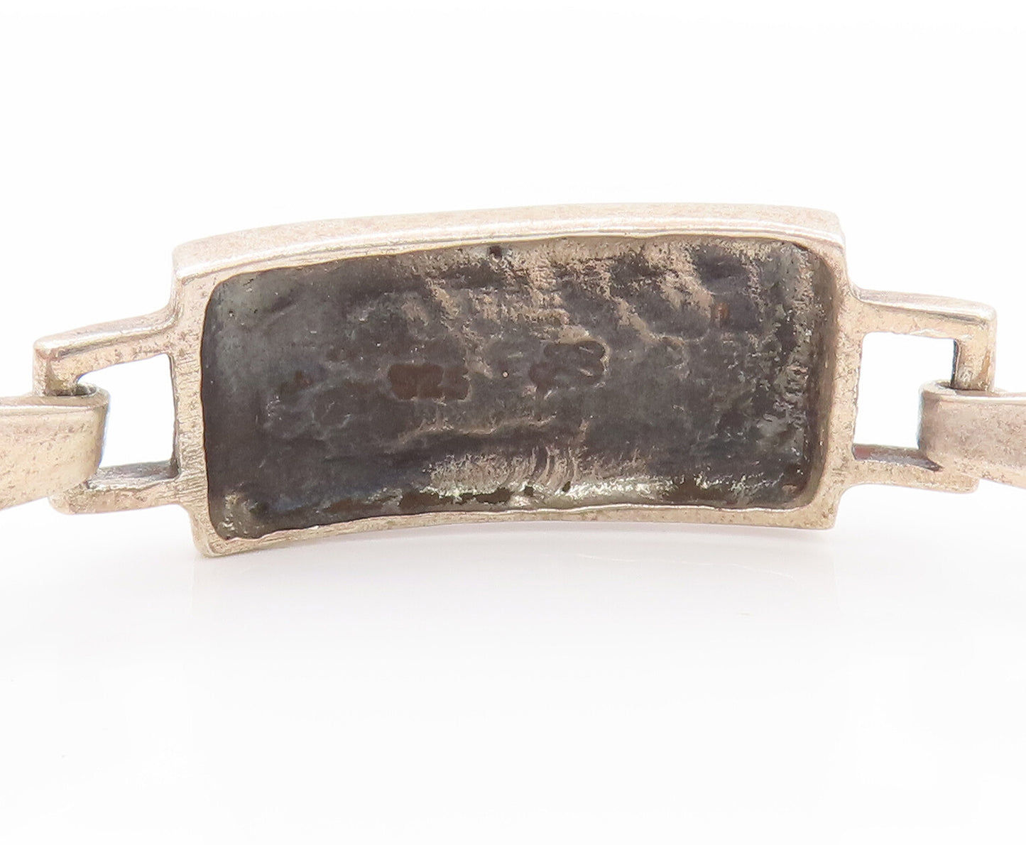 925 Sterling Silver Vintage Bracelet Minimalist Celtic Carved Bangle  BT10418