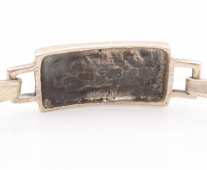 925 Sterling Silver Vintage Bracelet Minimalist Celtic Carved Bangle  BT10418