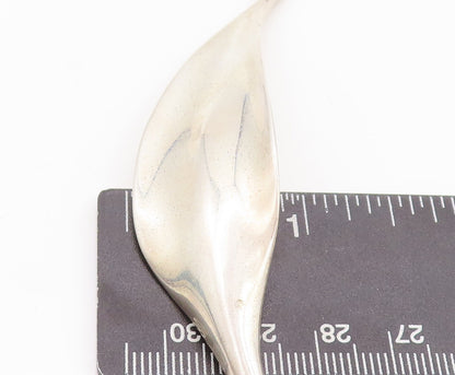 925 Sterling Silver Vintage Brooch Pin JONDELL Solid Spain Designer Leaf BP11075