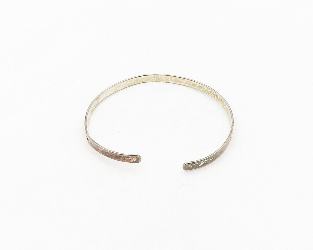 925 LA Sterling Silver  Vintage Mother's Love Quote Cuff Bracelet  BT7712