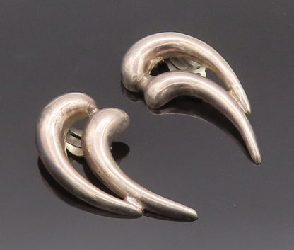 925 Sterling Silver Vintage Earrings JUVENTO LOPEZ REYES Pointed Teeth  EG12876