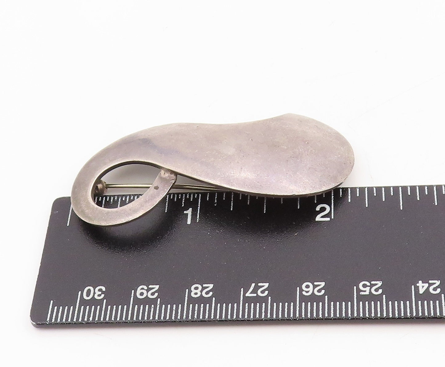 925 Sterling Silver Vintage Brooch DRAGSTED DENMARK Curved Blade Pin  BP12008