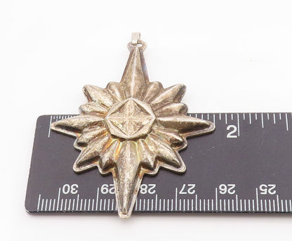 925 Sterling Silver Vintage Pendant REED & BARTON Christmas Tree Star  PT24645