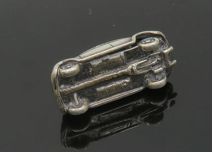 925 Sterling Silver  Vintage Dark Tone Shiny Buggy Toy Car Trinket  TR2802