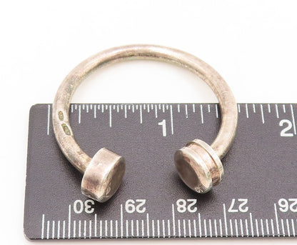 925 Sterling Silver Vintage Keychain Minimalist Screw End Lock Keychain  TR3694