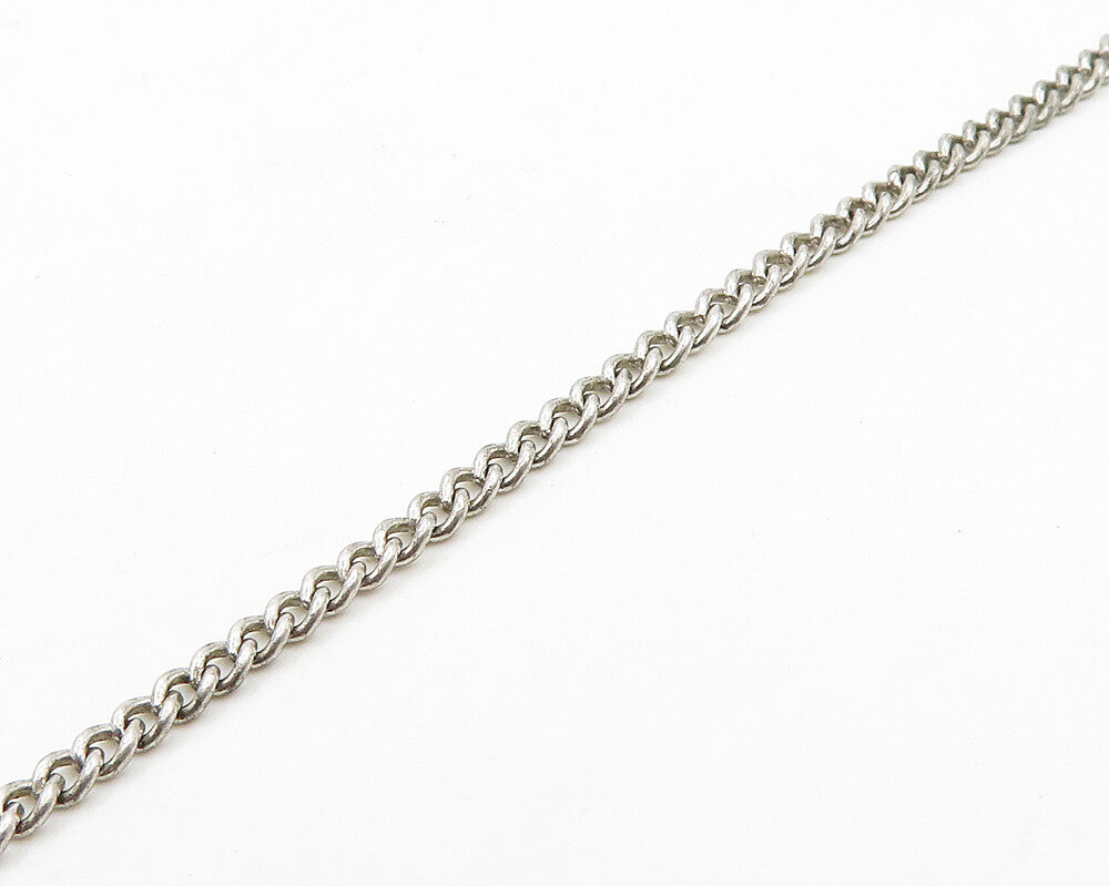 CREED 925 Silver  Vintage Oxidized Religious Cross Chain Necklace  NE3268