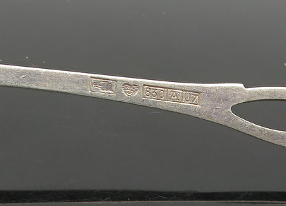 EUROPEAN 925 Sterling Silver  Vintage Rose Flower Souvenir Spoon  TR2925