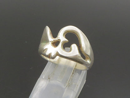 925 Sterling Silver  Vintage Arabic Calligraphy Band Ring Sz 6  RG24298