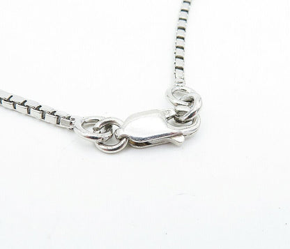 925 Sterling Silver  Pink Cubic Zirconia Infinity Link Chain Necklace  NE1140