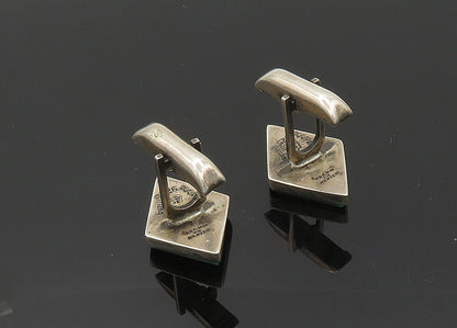 PARRA MEXICO 925 Silver  Vintage Carnelian Diamond Shape Cufflinks  TR2778