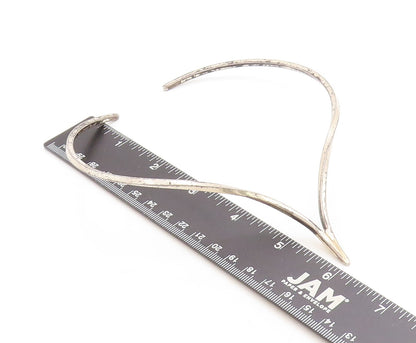 ALFRED KARRAM 925 Silver  Vintage Minimalist Pointed Collar Necklace NE1563